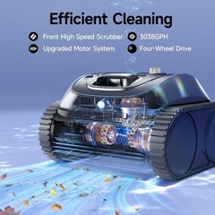 WYBOT C1 Pool Cleaner Wall Climb Cordless Robotic Pool Robot In-Ground Pools