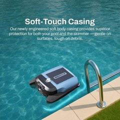 Betta Flex Solar-Powered Robotic Pool Surface Skimmer (Blue)