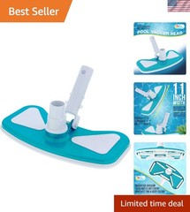 11″ Weighted Butterfly Pool Vacuum – Durable, Manual Powered for Vinyl Pools