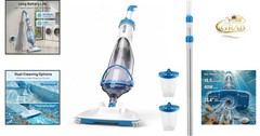 Rechargeable Pool Vacuum for Inground & Above Ground Pools 18.5 GPM Black