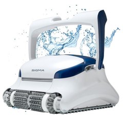 Dolphin Sigma Robotic Pool Cleaner Plastic White Blue