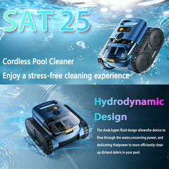 NEW Robotic Pool Cleaner–Wall&Waterline Cleaning, Pool Vacuum for Inground Pools