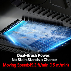 Cordless Robotic Pool Cleaner, 180Min Runtime, Dual Motors, 7800mAh Batter
