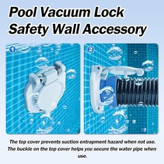 Battery-Powered Free Rotating Pool Vacuum Lock for Enhanced Safety & Efficiency