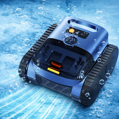 Robotic Pool Cleaner Wall Climbing Cleans Pool Floors Walls & Waterline Cleaning